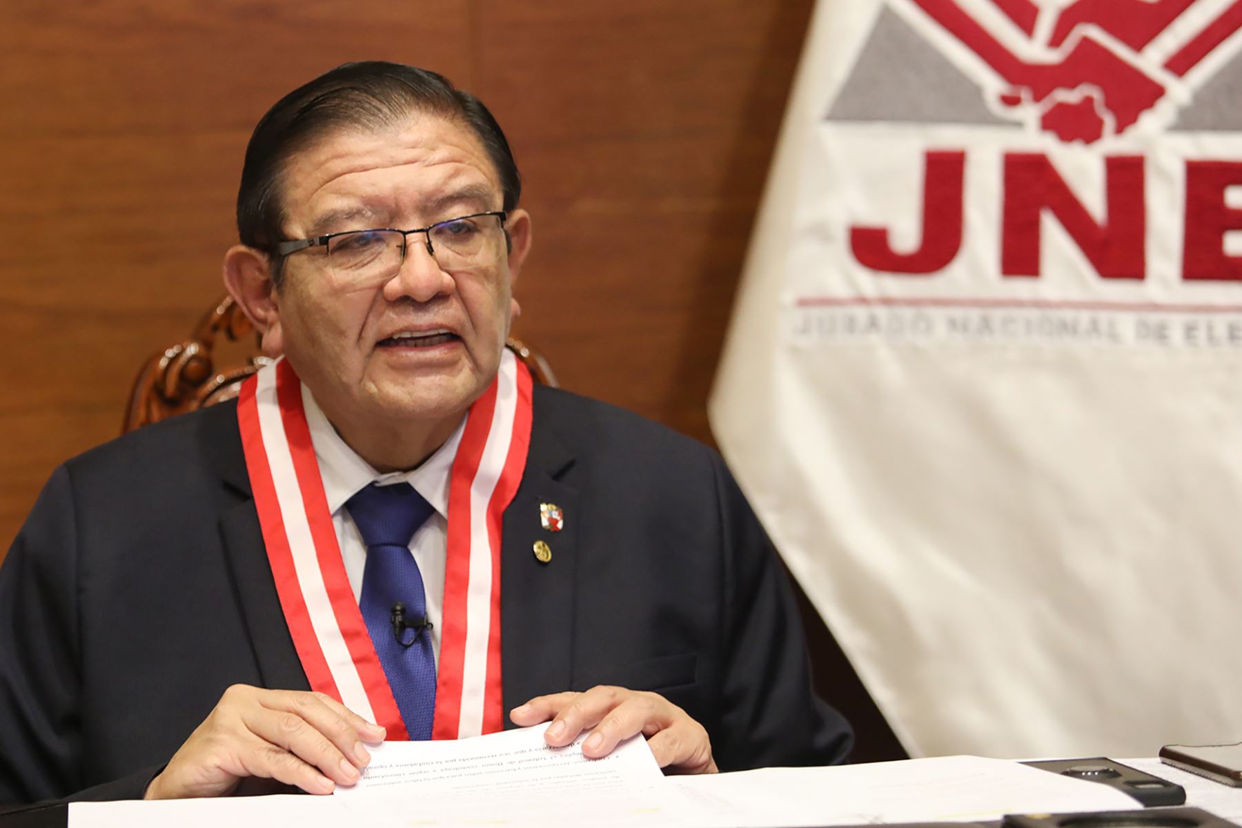 Presidente del JNE asegura que no hubo fraude electoral