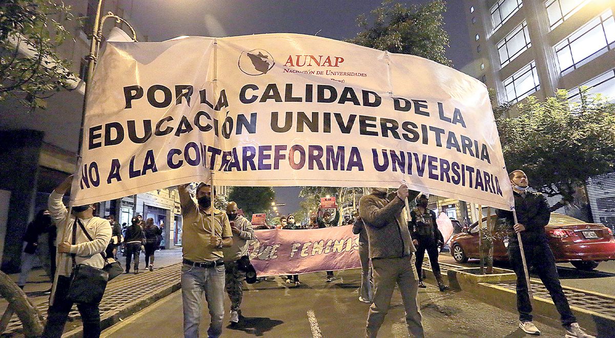 Estudiantes y rectores no acatarán ley anti-Sunedu y marcharán el 6 de agosto