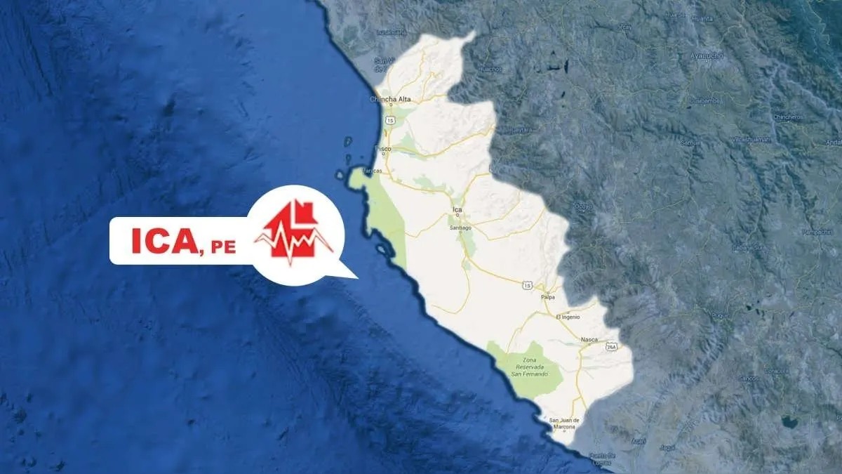 Seis sismos se registraron en las últimas horas en Pisco: el de mayor intensidad tuvo magnitud 5.8