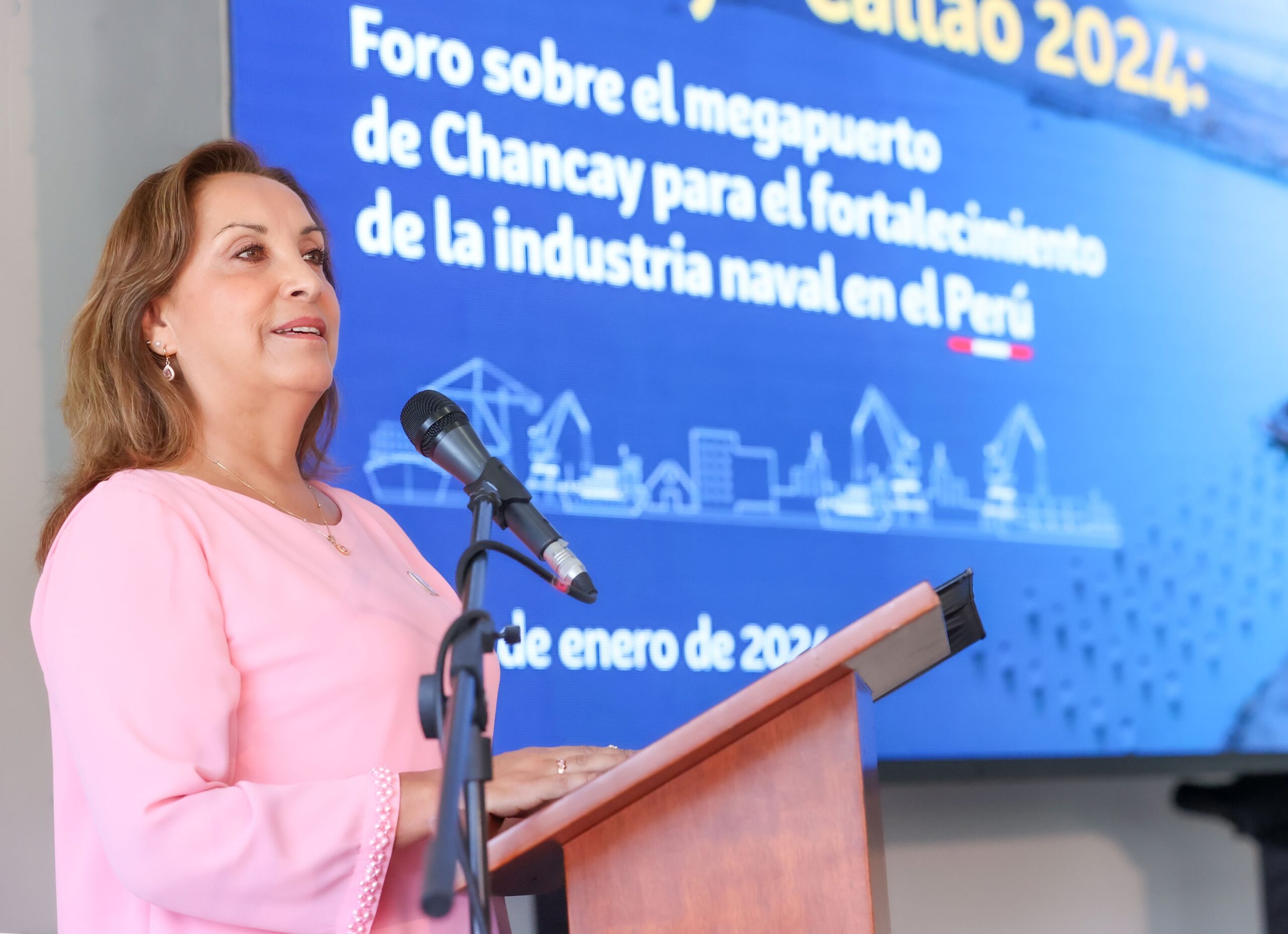 Presidenta Boluarte: Perú va camino a ser el hub portuario de Sudamérica