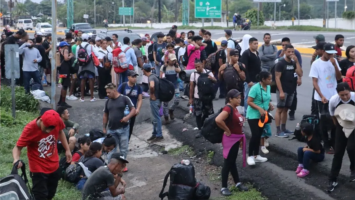 México: caravana migrante parte del sur con rumbo a EE.UU. y presionar a autoridades en vísperas de elecciones
