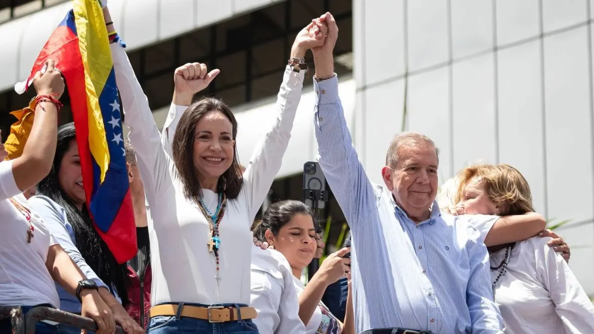 María Corina Machado dice que Edmundo González Urrutia jurará como presidente de Venezuela en enero del 2025
