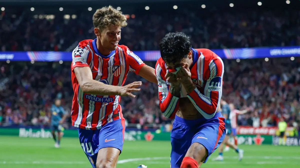 Atlético de Madrid ganó 2-1 a Leipzig en su inicio en Champions League
