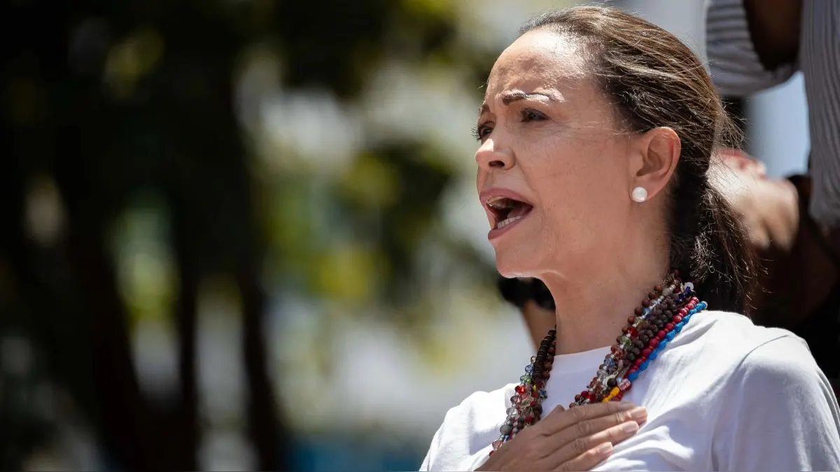 María Corina Machado convoca para este martes a una concentración frente al Congreso español