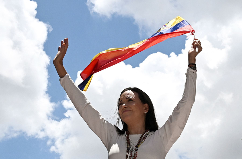 María Corina Machado llama a «derrotar el miedo y el silencio» en «lucha» contra chavismo