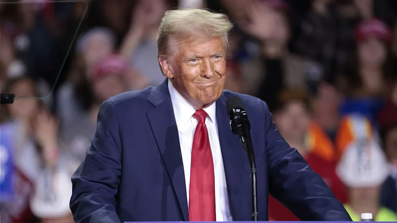 Donald Trump afirma que «no habrá violencia» si pierde ante Kamala Harris en las elecciones de EE. UU.