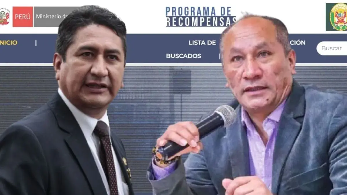 Vladimir Cerrón y Juan Silva vuelven a ser incluidos en el Programa de Recompensas del Mininter