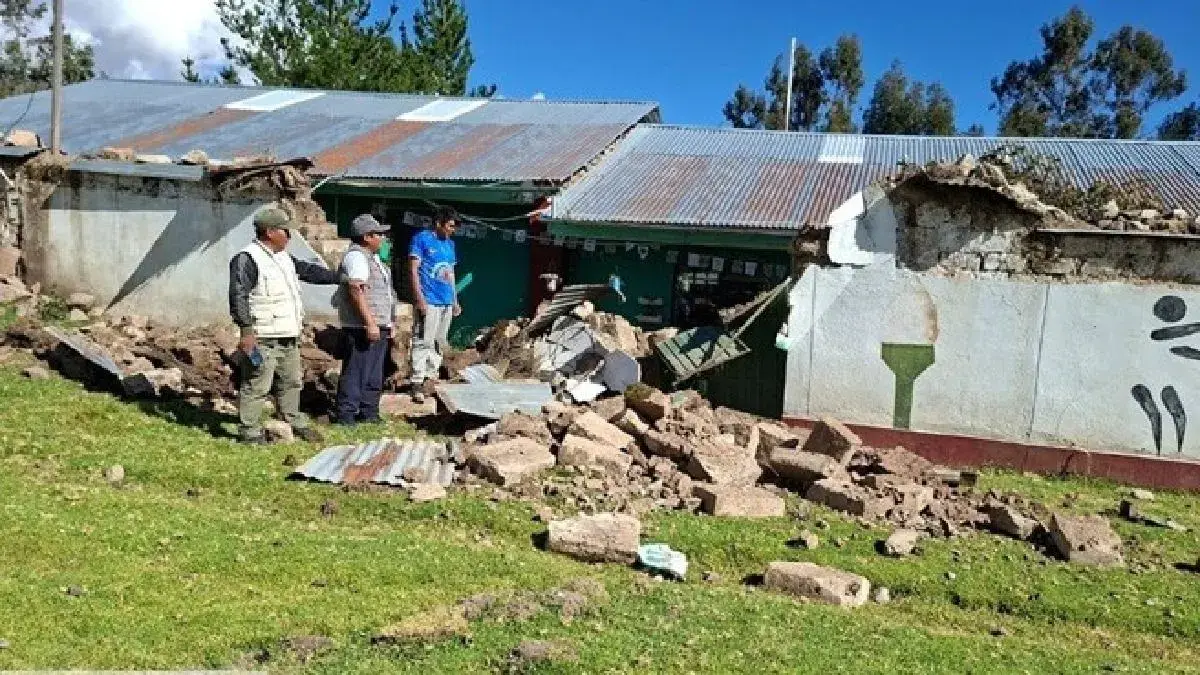 Ayacucho: ochenta familias damnificadas, tres escuelas afectadas y un centro de salud inhabitable en San Pedro tras fuerte sismo