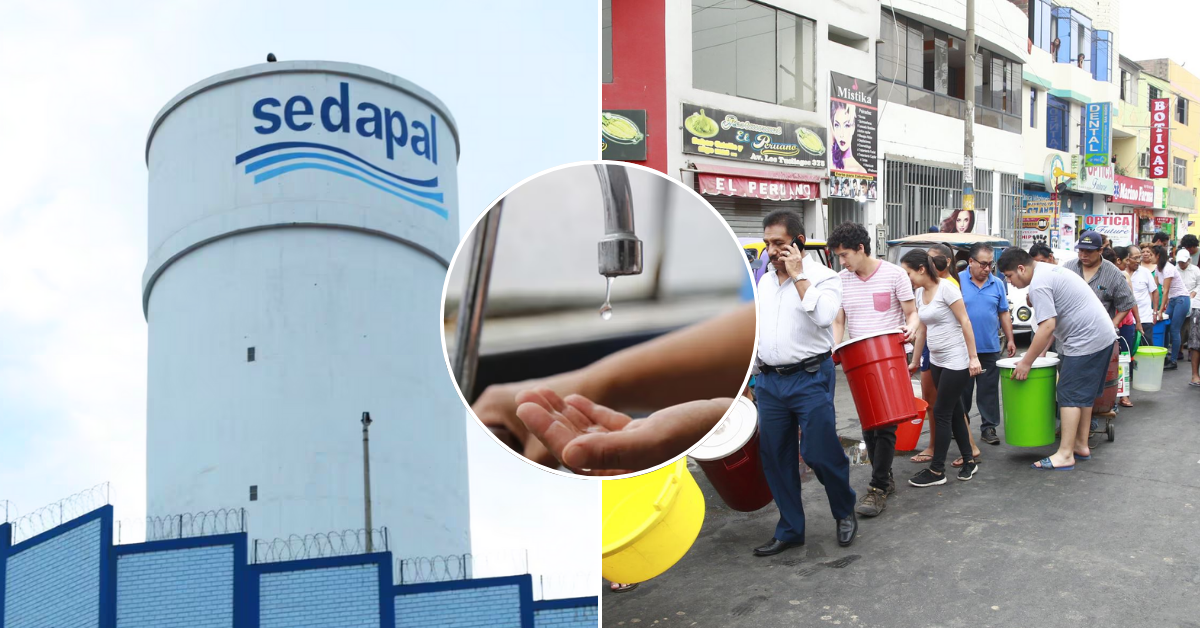 ¡Atención! Sedapal anuncia corte de agua en Lima este