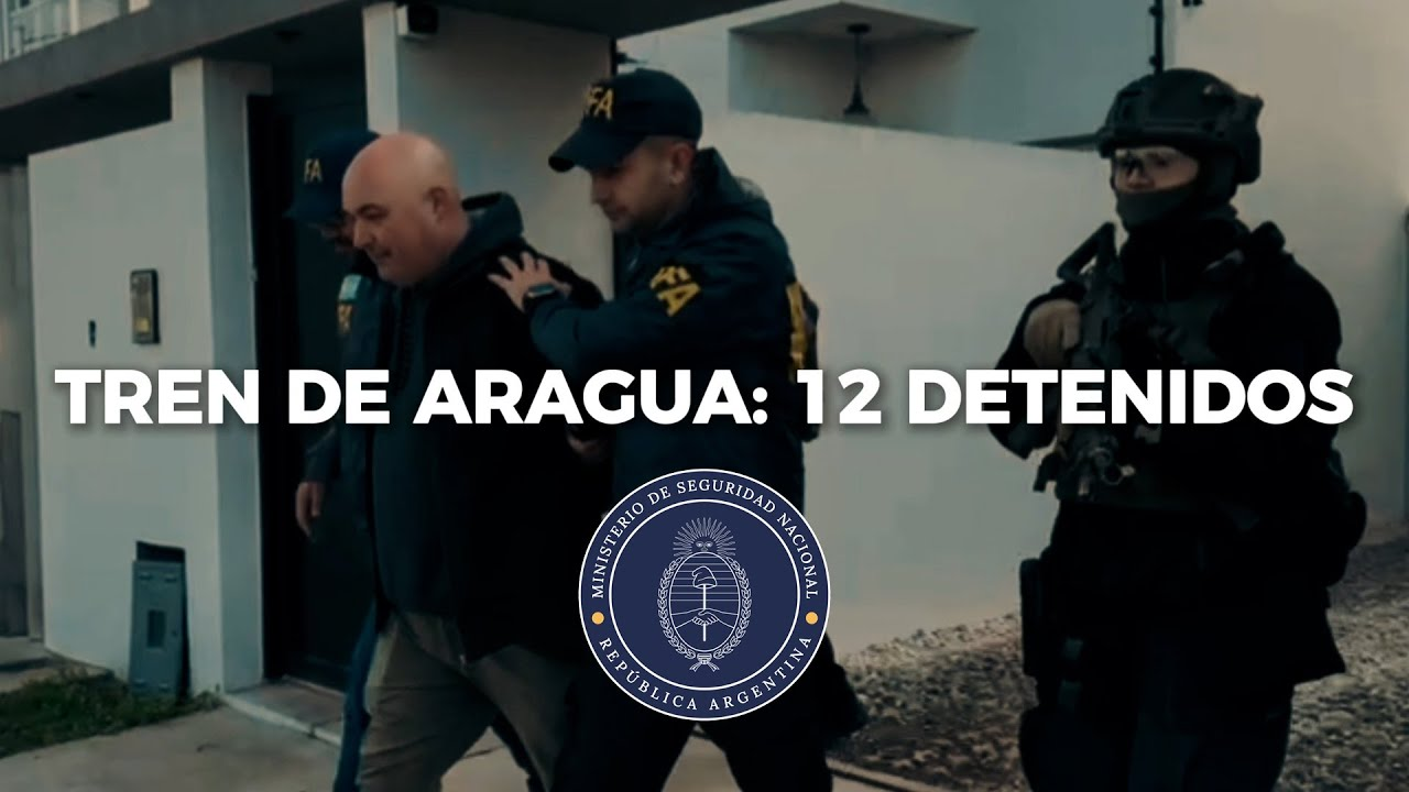 Arrestan en Argentina a 12 personas presuntamente vinculadas al Tren de Aragua