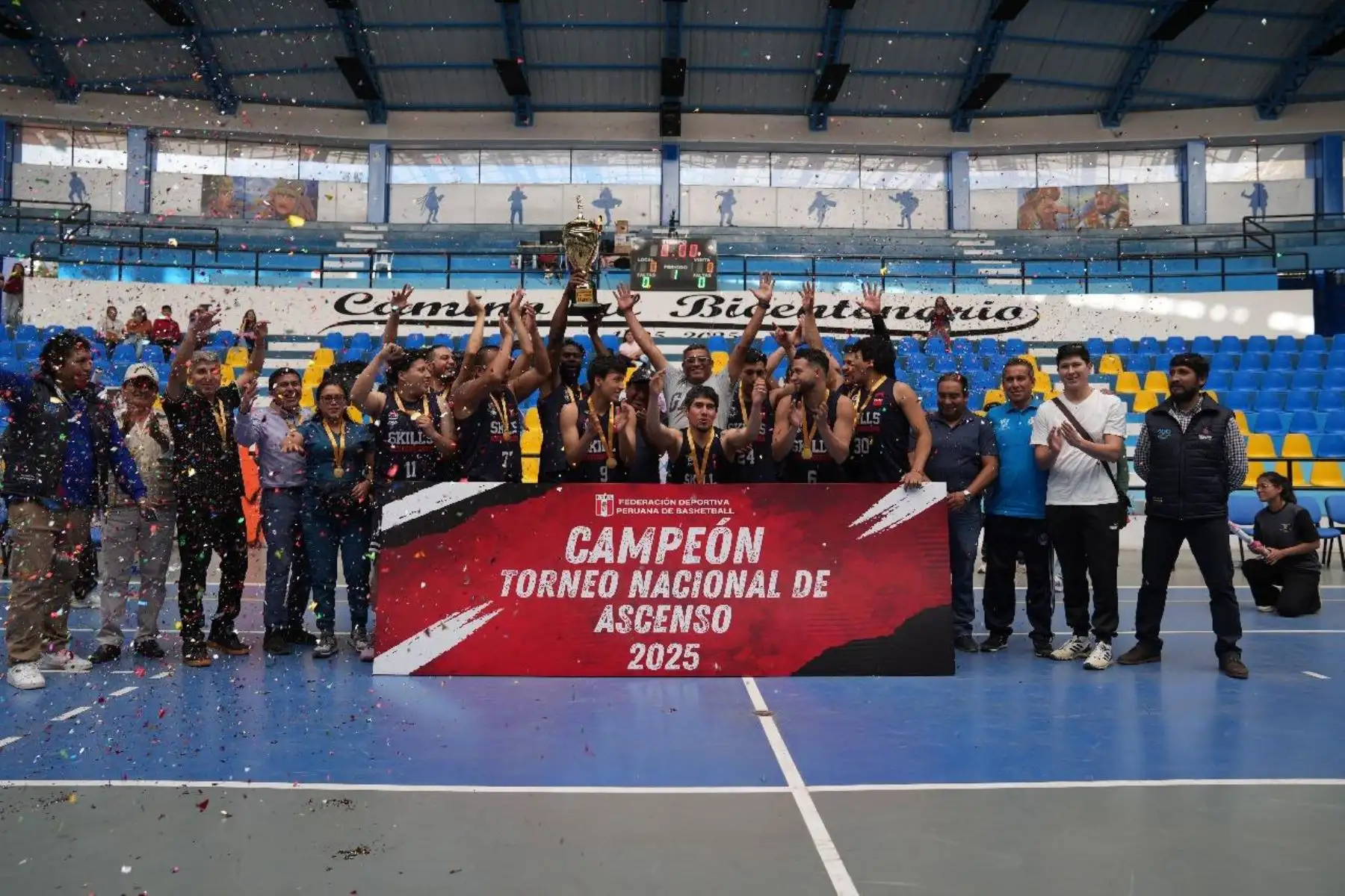 Club Skills de Ayacucho se proclam贸 campe贸n del torneo de ascenso del b谩squetbol
