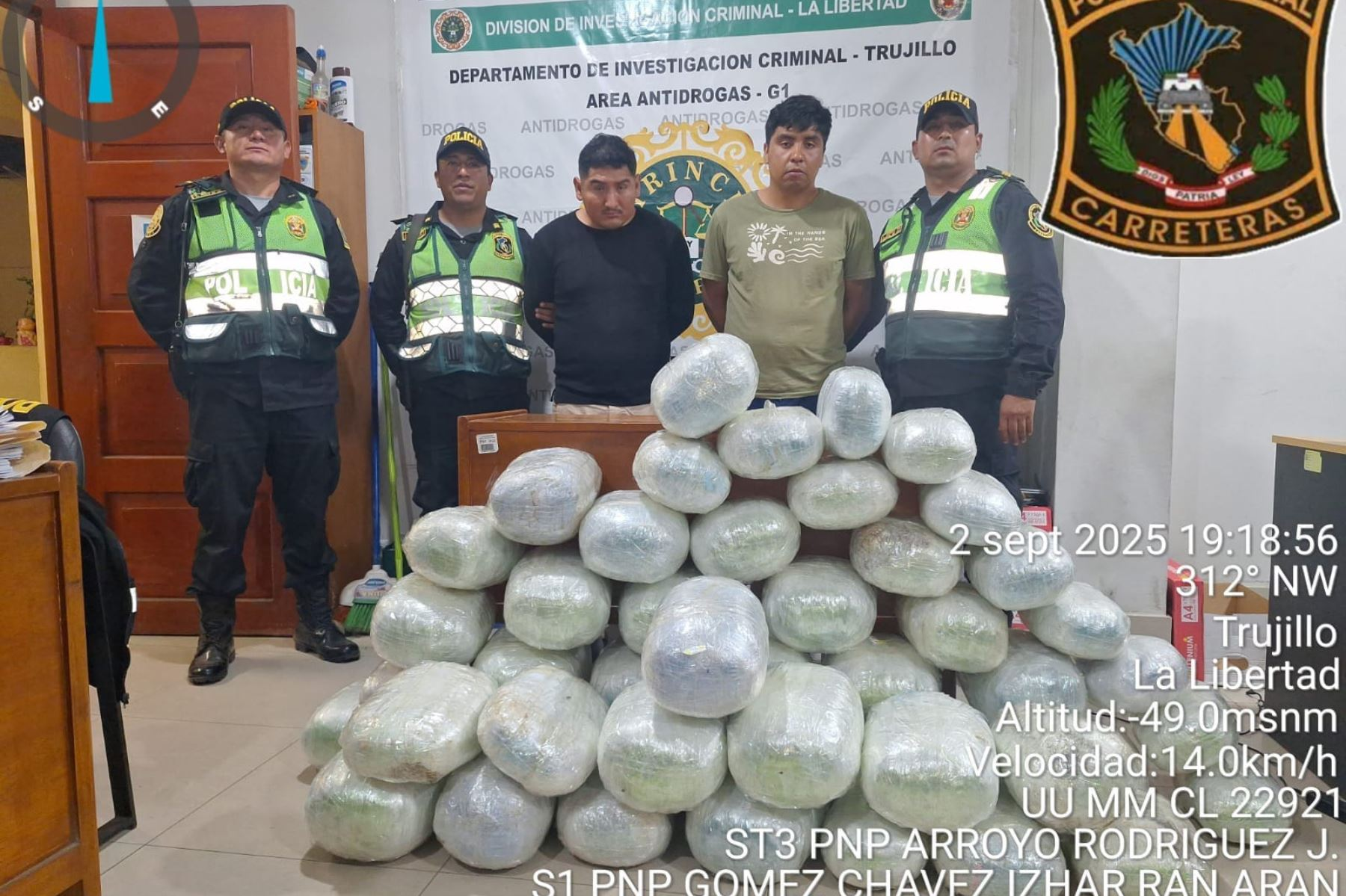 La Libertad: incautan más de 100 kg. de droga y desarticulan a presunta banda extorsiva