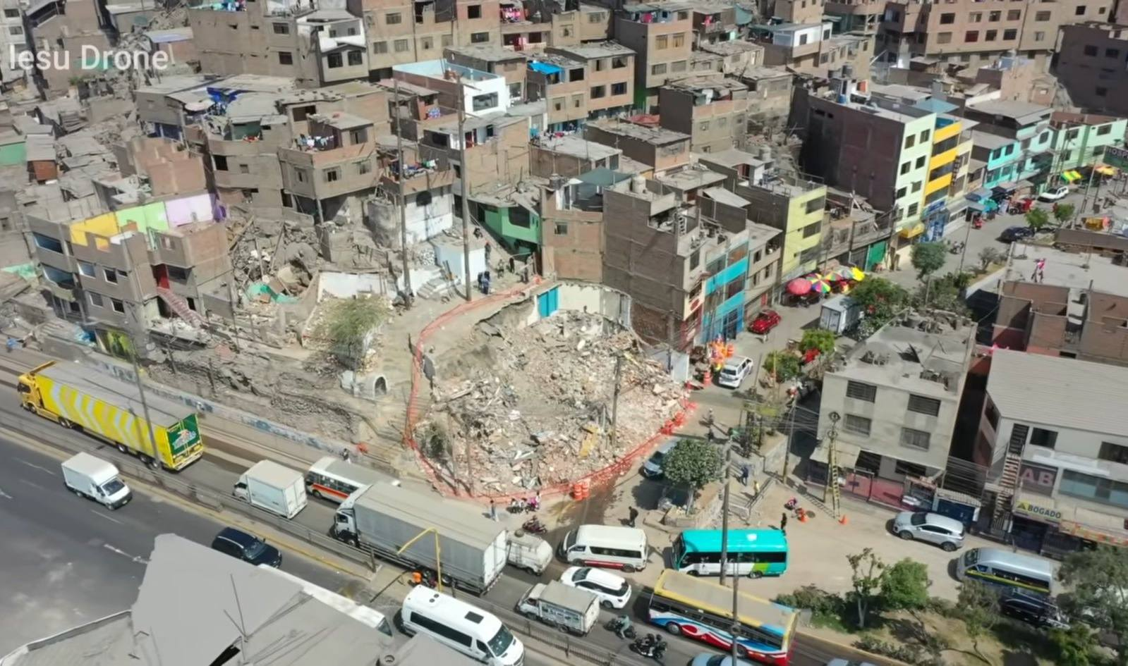 Municipalidad de Ate demolió casas en Cerro Candela para ampliar avenida Nicolás Ayllón: vecinos reportan que no les notificaron