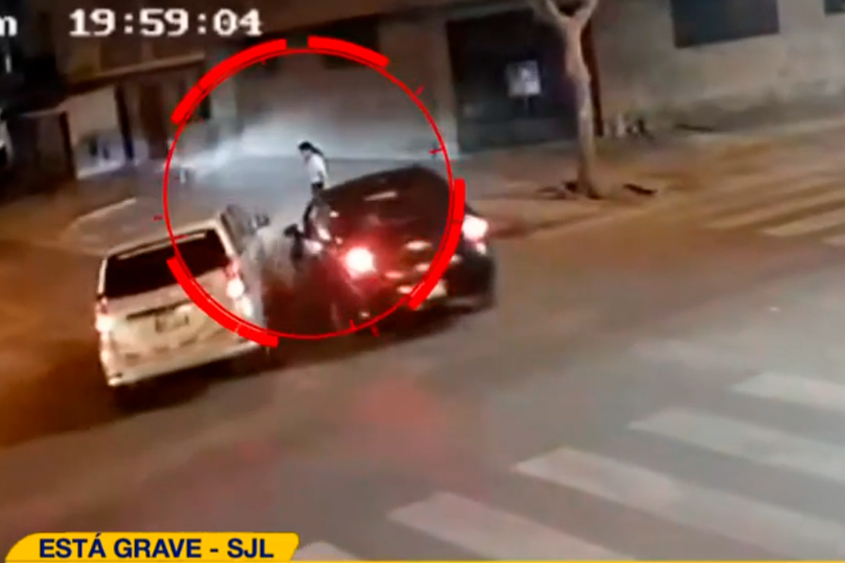 Mujer sale a comprar y termina siendo arrollada tras brutal choque de irresponsables al volante