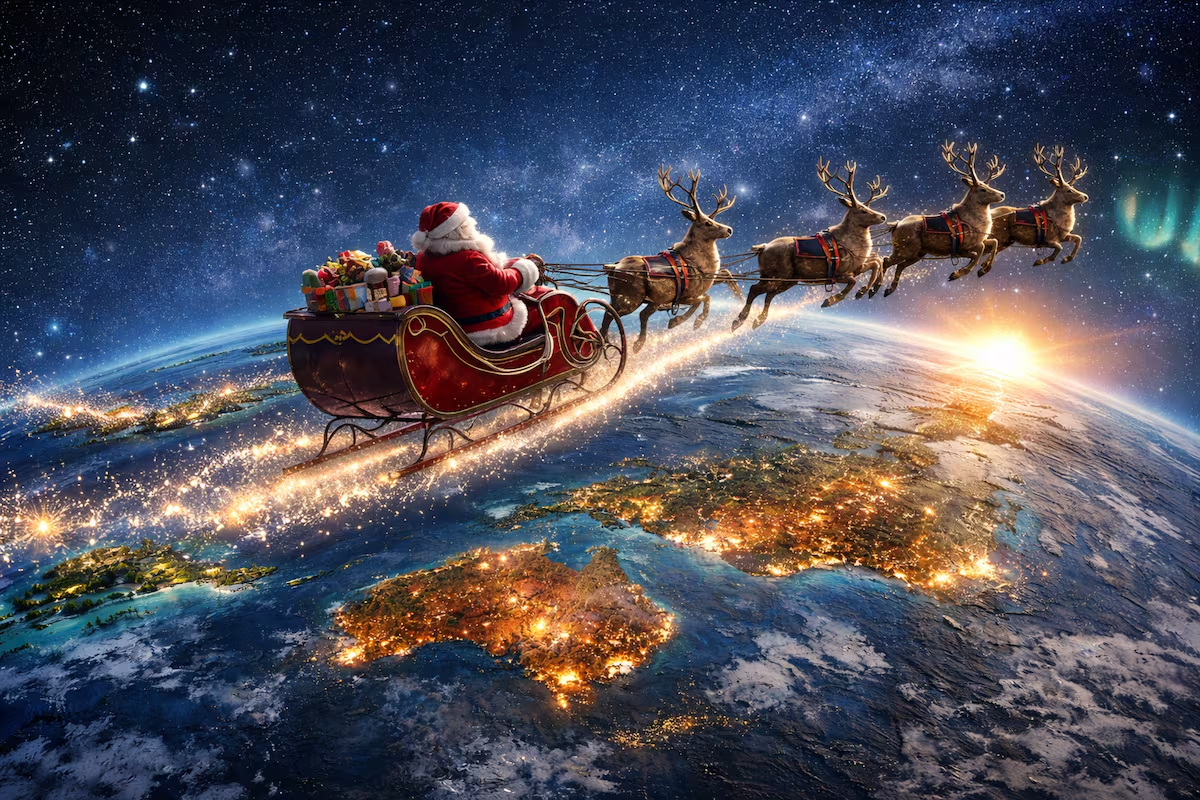 Navidad 2025 : Por dónde está Papá Noel en este momento; sigue la ruta de Santa Claus en directo