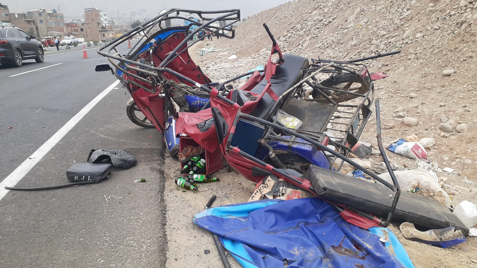 Fatal accidente en la autopista Ramiro Prialé deja un muerto y dos heridos