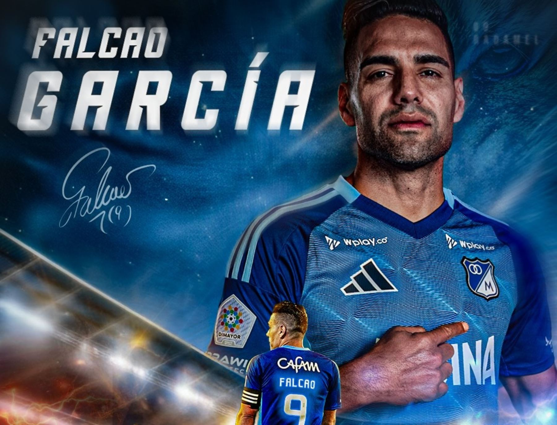 Radamel Falcao, de 39 años, regresa a Millonarios de Colombia para un «último baile»