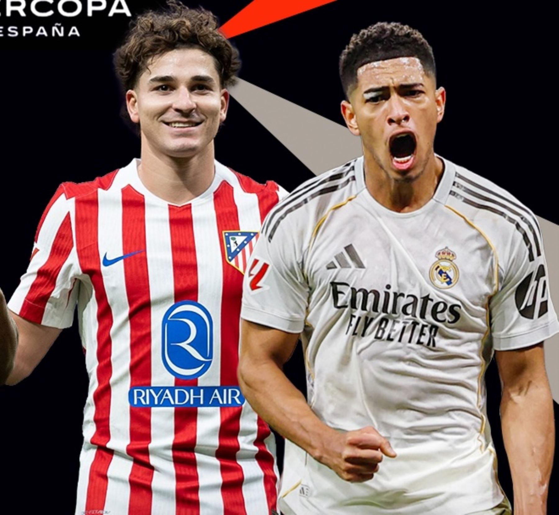 Real Madrid vs. Atlético de Madrid: Canales para ver partidazo de la Supercopa de España