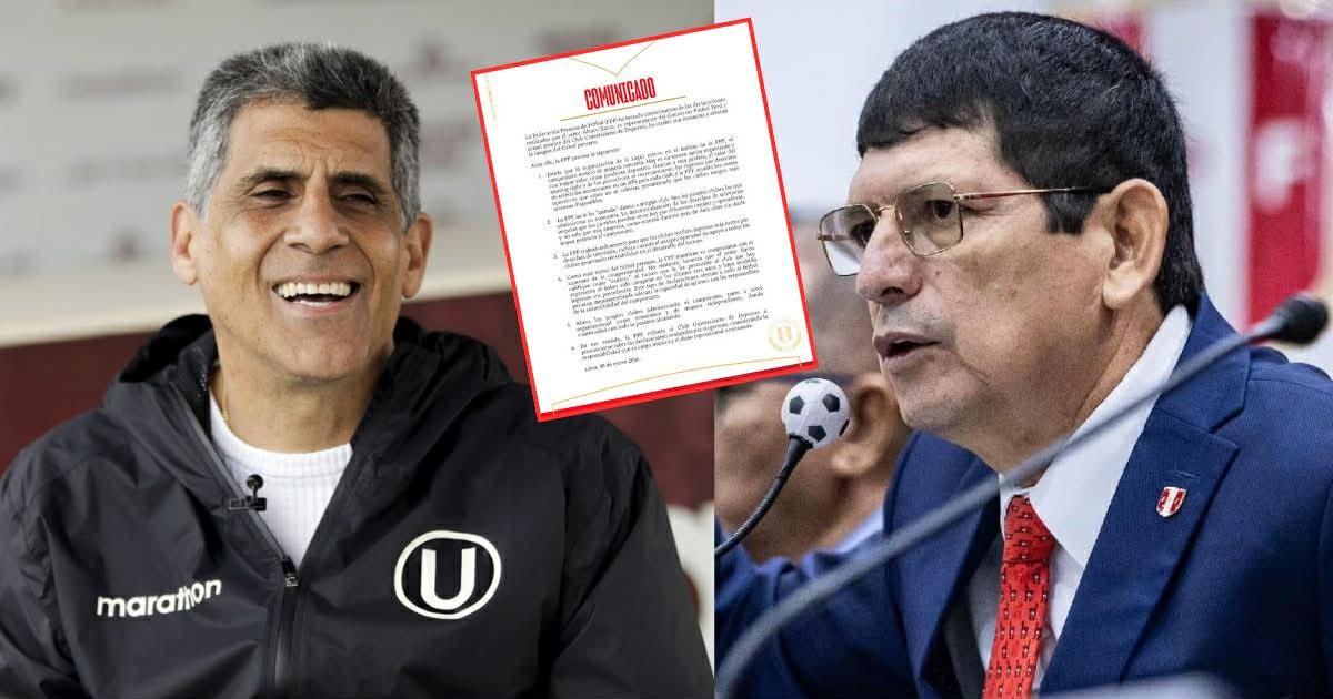 FPF se pronunció tras declaraciones de Barco y exhortó a Universitario a pronunciarse