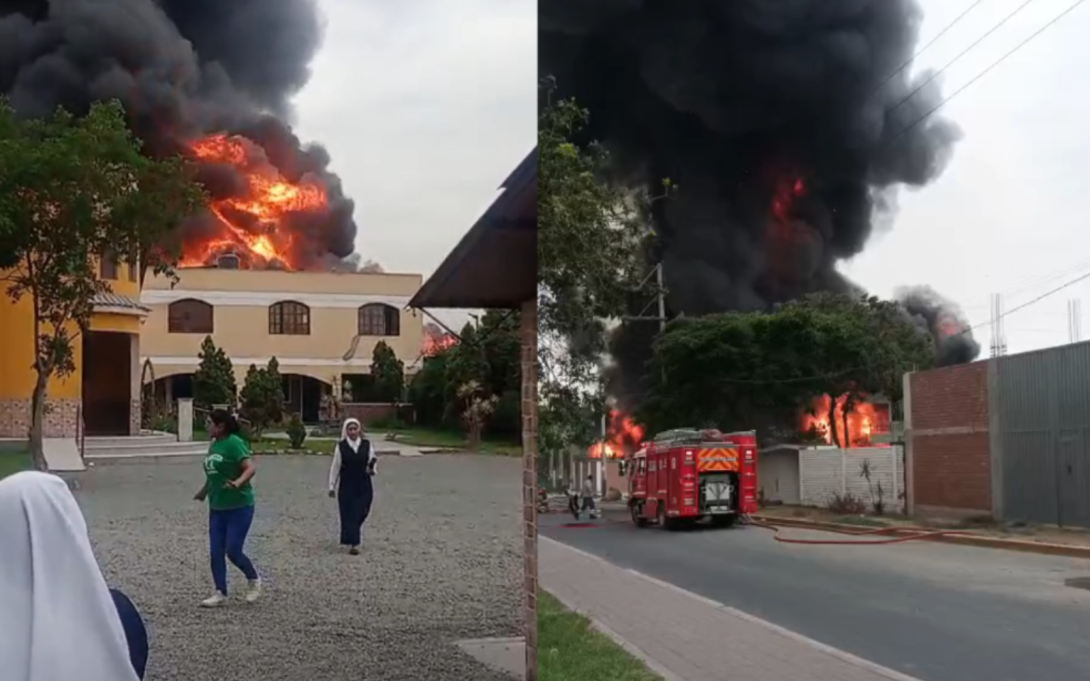 INCENDIO EN HUACHIPA: ALMACÉN CLANDESTINO EXPLOTA Y DEJA HERIDOS POR PROYECTILES DE AEROSOL