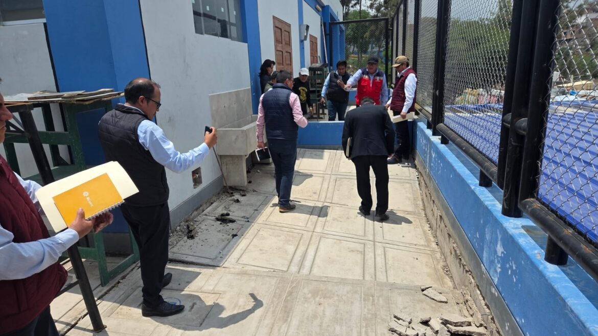 MINEDU supervisa colegios afectados por lluvias en Arequipa y garantiza clases