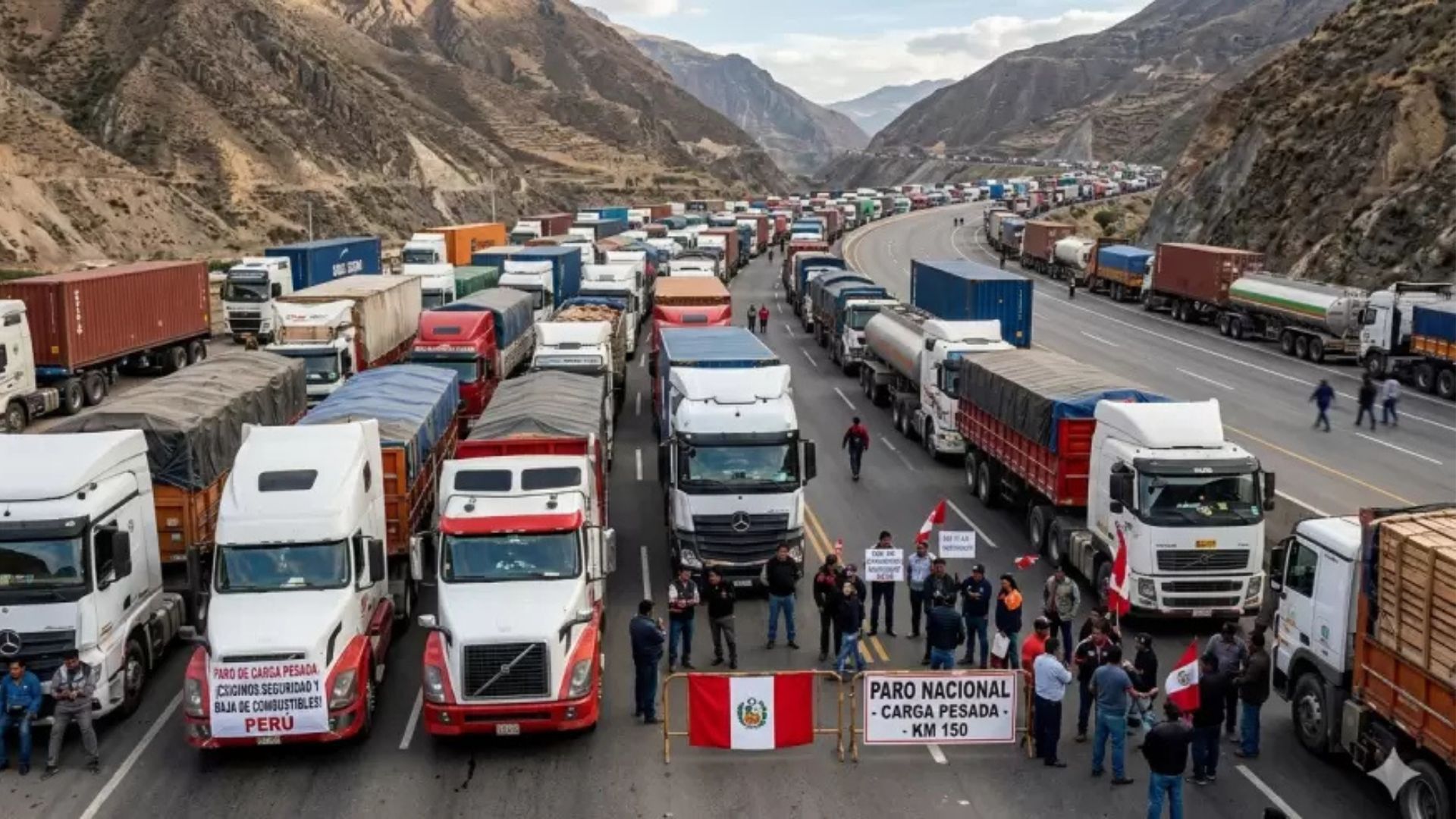 Alerta de paro nacional de transportistas: Carga pesada evalúa paralización indefinida por crisis de combustibles
