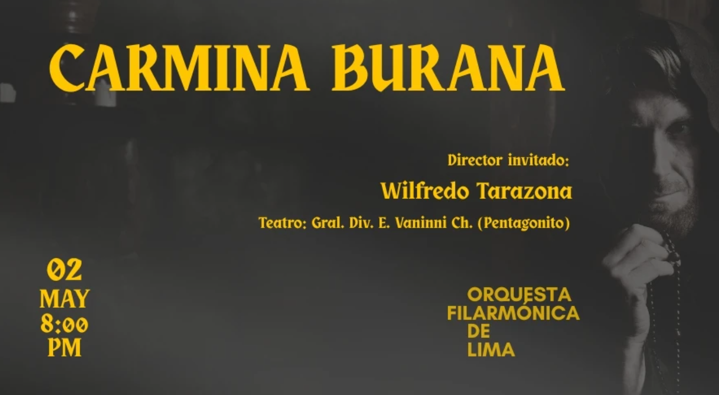 Orquesta Filarmónica de Lima inaugura su Temporada 2026 con la monumental Carmina Burana.