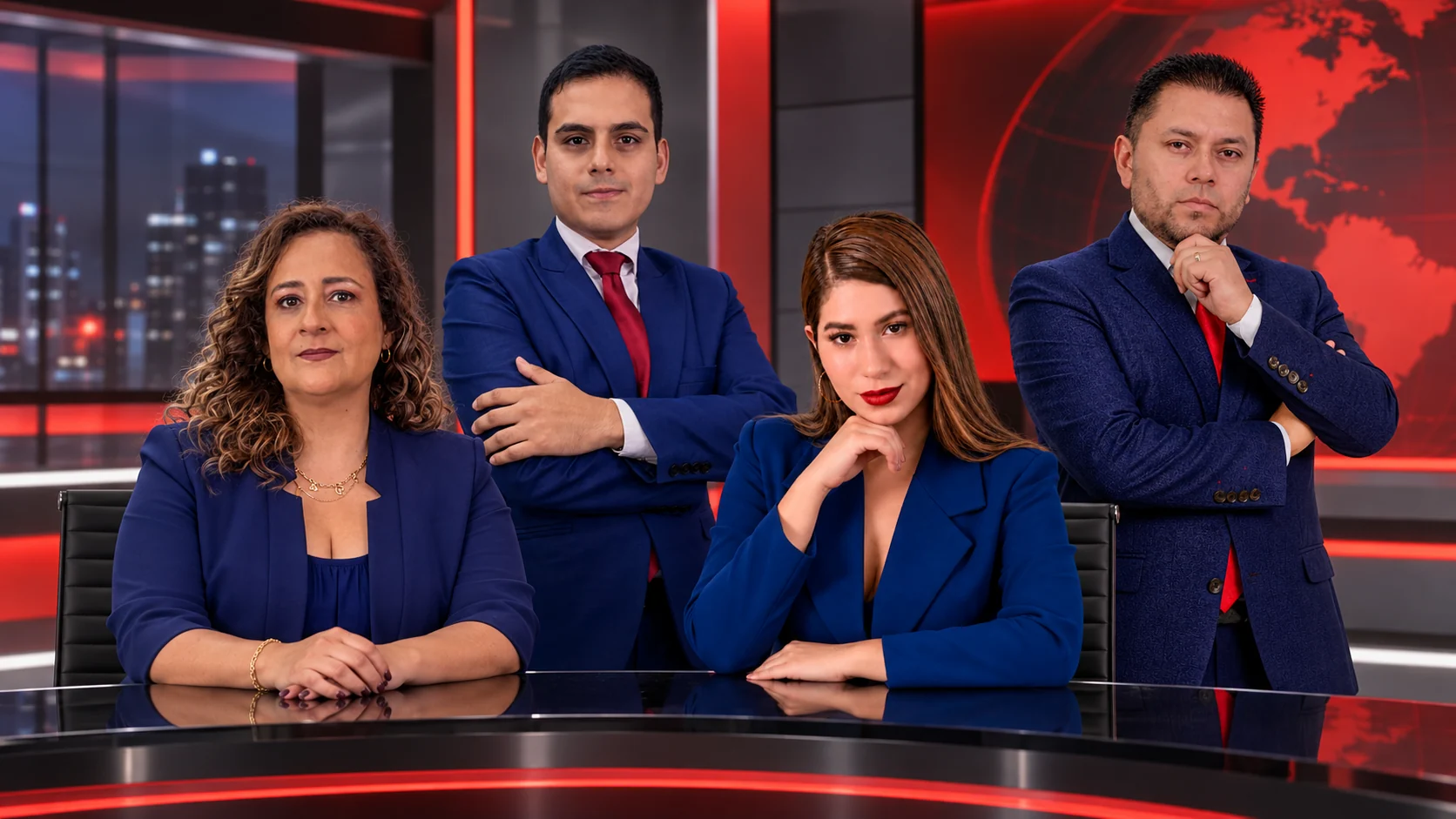 Mesa de noticias de Cable Visión TV